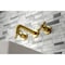 Kingston Brass KS8127ZX Millennium 2-Handle Wall Mount Bathroom Faucet, Brushed Brass KS8127ZX - alternate 5
